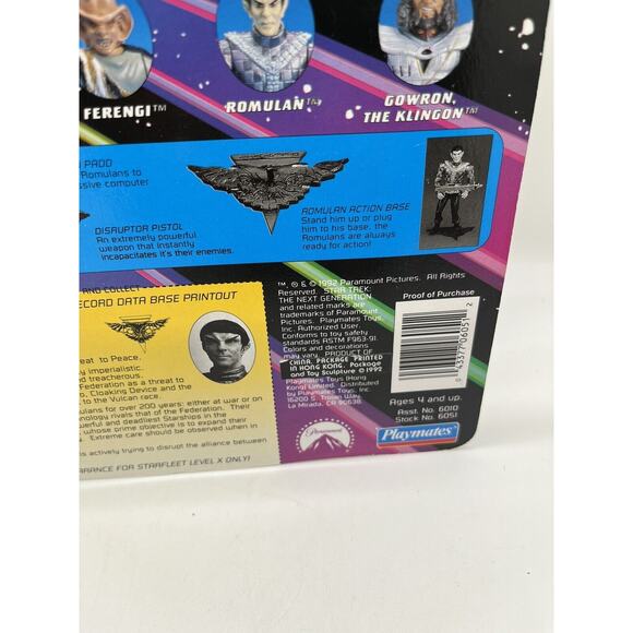Star Trek Next Generation ROMULAN Action Figure Playmates TNG - NEW - Picture 6 of 10